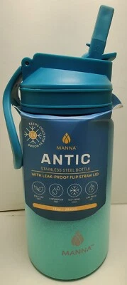 Nuevo vaso de acero inoxidable Manna ANTIC, botella, 13 oz, difícil de encontrar Foto 1 de 4