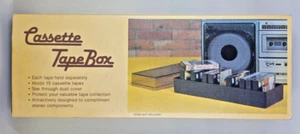 Vintage Deadstock Cassette Tape Box 15 Storage case NEW OLD STOCK Made in Canada - Picture 1 of 5