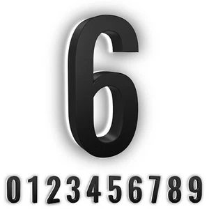 10" Steel Backlit LED 6000k Illuminated Address Numbers, Modern Look Number - Picture 1 of 12