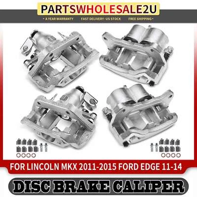 Pinzas de freno delanteras y traseras 4 piezas para Lincoln MKX 2011-2015 Ford Edge 2011-2014 Foto 1 de 4