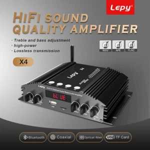 HIFI 4-Channel Bluetooth 5.0 Amplifier with Optical/RCA/USB Inputs - 240W - Picture 1 of 20