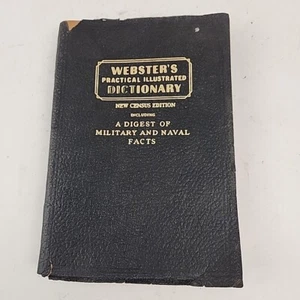 1942 Webster's Practical Illustrated Dictionary Atlas & Military & Naval Facts - Picture 1 of 19