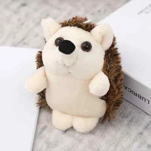 Lindo llavero de peluche de erizo de dibujos animados de 4" mini muñeca - Imagen 1 de 2