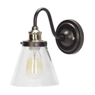 Globe Electric Jackson 1-Light Oil Rubbed Bronze Antique Brass Wall Sconce Light - Image 1 of 4