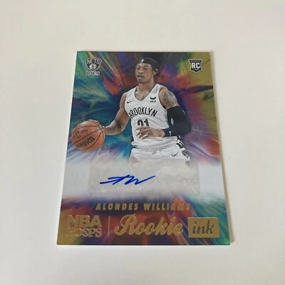 ALONDES WILLIAMS 2022-23 Panini NBA Hoops HOT ROOKIE INK Signatures Autograph RC - Image 1 of 3