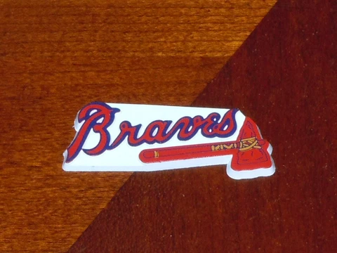 ATLANTA BRAVES Vintage Old MLB RUBBER Baseball FRIDGE MAGNET Standings Board Cover