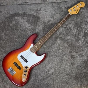 GrassRoots G-JB-55R Jazz Bass type Sunburst Electric Bass Guitar Used From Japan - Imagen 1 de 7