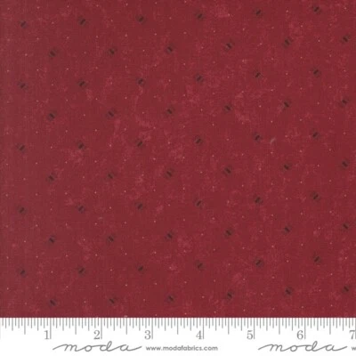 A Vintage Christmas Red Coal Blenders Kansas Troubles Moda Half Yard - Image 1 of 2