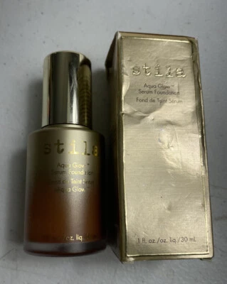 Nueva base Stila Aqua Glow Serum 1 fl oz 30 ml oscura Foto 1 de 4