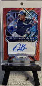 2021 Prizm Baseball Daniel Johnson Auto 44/75 Red Wave Prizm - Rookie Autograph - Picture 1 of 2