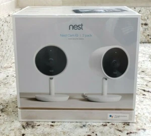 NEST Cam IQ Indoor Smart Security Camera (2-Pack) Model NC3200US - Sealed NEW - Picture 1 of 4