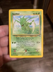 Pokémon TCG Scyther Neo Discovery 46 Regular Unlimited Uncommon WOTC - Picture 1 of 6