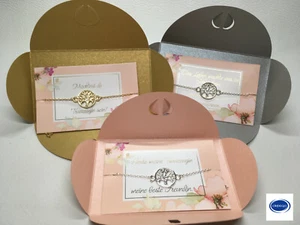 Trauzeugin Geschenk Armband Hochzeit Rosegold silber Schwester Brautschmuck Baum - Bild 1 von 12