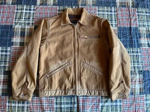 Abercrombie Youth Boys Canvas Chore Work Jacket Coat Blanket Lined Size L - Picture 1 of 11