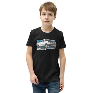 OBS Crew Cab Truck Boys Youth Kids T-Shirt Gift Idea For Son Truck Lover - Picture 1 of 14