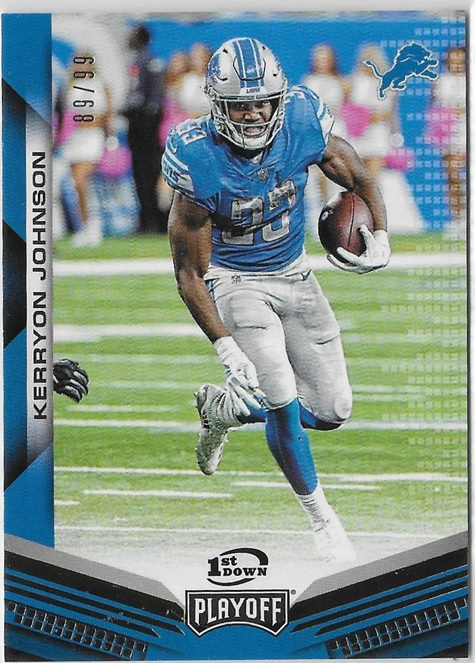 2019 Panini Playoff KERRYON JOHNSON 1ST DOWN PARALLEL #134 LIONS /99 - Image 1 of 1