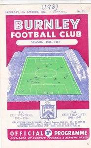 1956 1957 BURNLEY v BLACKPOOL 6 OCT - Picture 1 of 1
