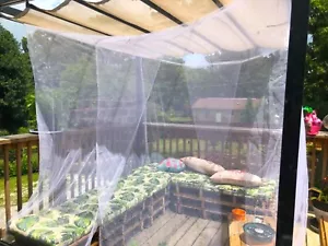 Portable Large Camping Mosquito Net Indoor Outdoor Insect Net with Storage Bag - Picture 1 of 15