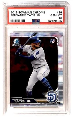 Bowman Chrome Rookie Fernando Tatis #26 2019 PSA 10 ES6 Foto 1 de 2