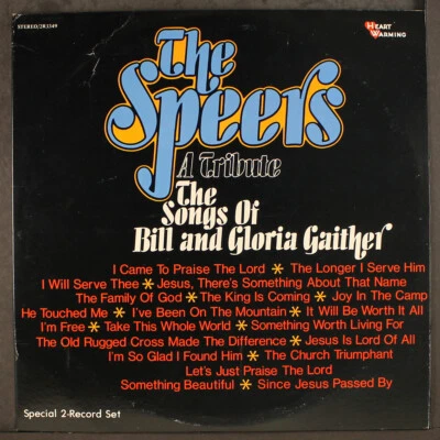 SPEERS: a tribute, the songs of bill & gloria gaither HEART WARMING 12" LP - Image 1 of 2