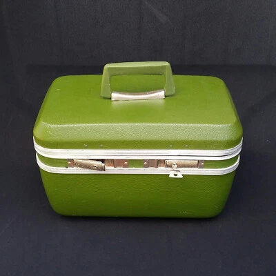 DE COLECCIÓN SAMSONITE EQUIPAJE DE MANO TREN VERDE ESTUCHE CON CERRADURA MALETA LLAVE DE VIAJE Foto 1 de 4