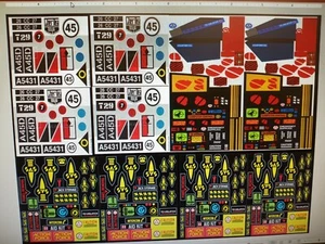 GI JOE COBRA ACTION FORCE ALLE FAHRZEUGE INDIVIDUELLER AUFKLEBER DECALBOGEN - Bild 1 von 2