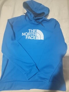 The North Face Men's Half Dome Pullover Logo Hoodie Blue DRI FIT XXL NEW - Picture 1 of 3