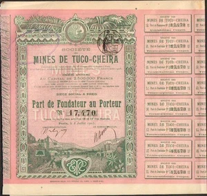 DECO => Mines de TUCO-CHEIRA (PÉROU) (K) - Picture 1 of 1