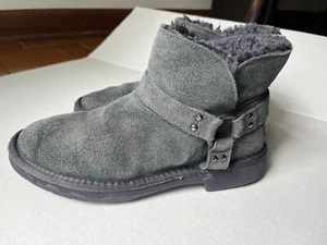Portland Boot Company Alberta graue Wildlederstiefel Wolle gefüttert Damengröße 7 " - Bild 1 von 8