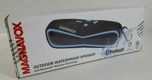 Magnavox MMA3639-GB Portable Outdoor Waterproof Bluetooth Speaker in Black/Blue - Picture 1 of 8