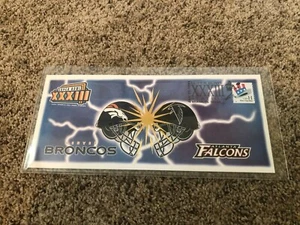 1999 Denver Broncos Falcons Super Bowl XXXIII Official USPS Collector's Envelope - Picture 1 of 2