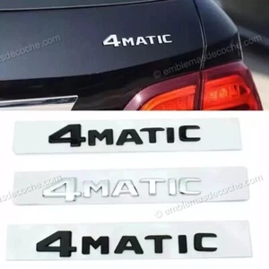 Emblema insignia logo 4Matic plata | negro para portón trasero de Mercedes Benz - Imagen 1 de 2