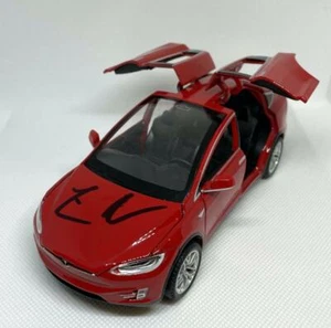 ELON MUSK SIGNED AUTOGRAPH 1:32 DIECAST TESLA MODEL X (RED) CAR - VERY RARE JSA - Picture 1 of 3