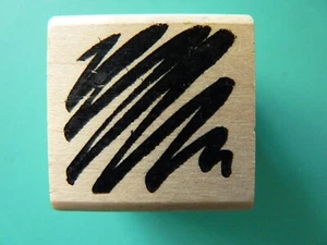 Squiggled Drawn Lines, Small Accent DENAMI DESIGN Rubber Stamp - Picture 1 of 2