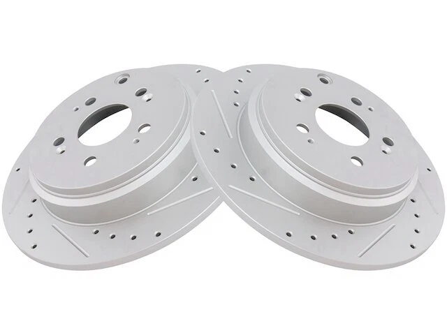 Juego de rotor de freno trasero TRQ 96QZ54P para Acura ZDX 2010-2013 Foto 1 de 1