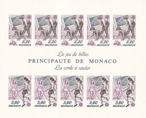 Monaco 1989 Yvert SS 46a imperforated Europe CEPT MNH VF - Picture 1 of 1