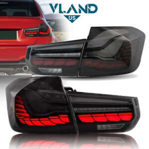 VLAND GTS LED Rear Tail Lights w/Sequential For 2012-18 BMW 3 Series F30 F35 F80