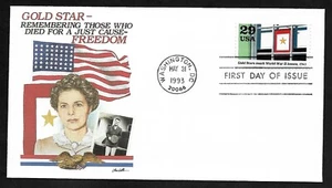 #2765i 29c WWII-1943: Gold Stars Mark WWII Losses- Fleetwood FDC - Picture 1 of 2