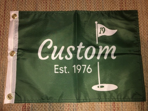 YOU NAME IT YOUR DESIGN CUSTOM GOLF FLAG WITH GROMMETS FREE SHIPPING Cover