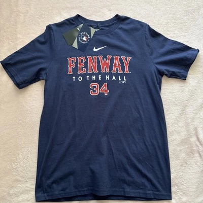 Camiseta nova com etiquetas masculina XL 18/20 Nike MLB Boston Red Sox David Ortiz #34 To the Hall - Imagem 1 de 4