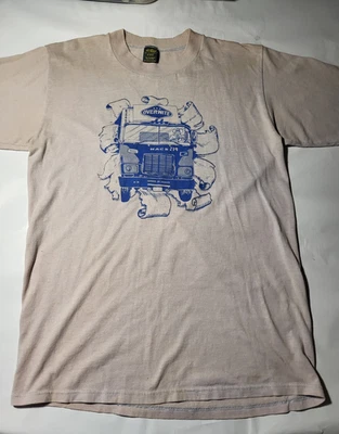 VINTAGE OVERNITE TRUCKING CO MACK 219  SHIRT-JERZEES SIZE MEDIUM - Image 1 of 4