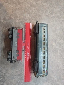 Marx NEW YORK CENTRAL Meteor Observation Passenger Car & Caboose O27 - Picture 1 of 14