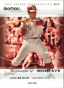 2005 SkyBox Autographics Signature Moments #10 Johnny Bench Cincinnati Reds - Picture 1 of 2
