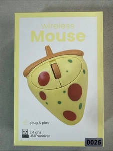 Vivitar  Wireless  Plug & Play 2.4 ghz USB Receiver Pizza Slice Computer Mouse - Picture 1 of 7