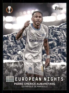 Pierre-Emerick Aubameyang 2023-24 Topps #ES-21 Noches Olympique de Marseille - Imagen 1 de 2