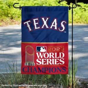 Texas Rangers MLB 2023 World Champions Garden Flag - Picture 1 of 4