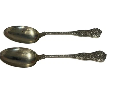 Tiffany and Co Olympian  2 Sterling Silver Serving Spoons  8,5 “ 1878 - Image 1 of 4