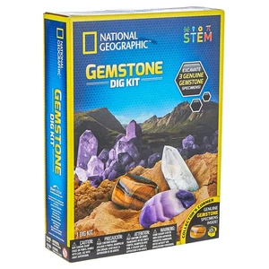 National Geographic Gemstone Dig Kit STEM Educational Activity Kit Brand New 8+ - Picture 1 of 6