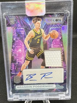 BRANDIN PODZIEMSKI 2023-24 RECON RPA ROOKIE PATCH AUTOGRAPH RC AUTO /99 - Image 1 of 4