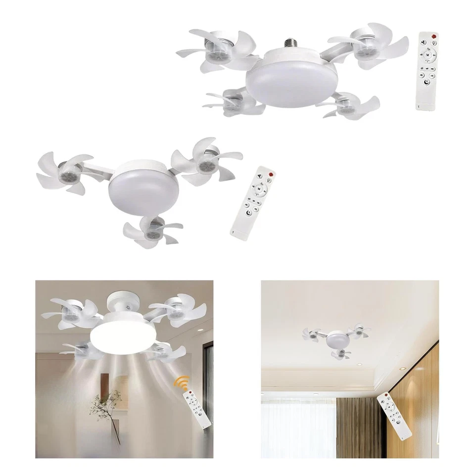 Deckenventilator Licht Anhängerlampe und Fernbedienung Dekoration LED LED - Image 1 of 1